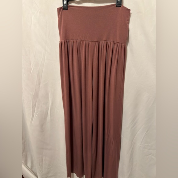 Athleta Wide Leg Studio Pant Tawny Rose Size Large - Picture 3 of 12